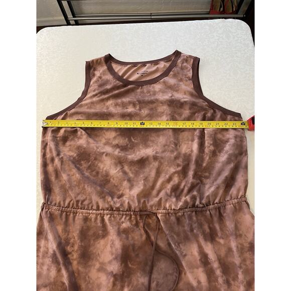 ATHLETA Rincon Printed Dress Size 2X Evian Hearth Rose Travel Stretch Camo - Picture 9 of 11